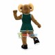 Strong Ram Playing Football Mascot Costume Strong Ram Playing Football Mascot Costume