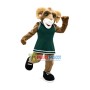 Strong Ram Playing Football Mascot Costume