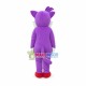 Well-behaved Purple Cat Mascot Costume