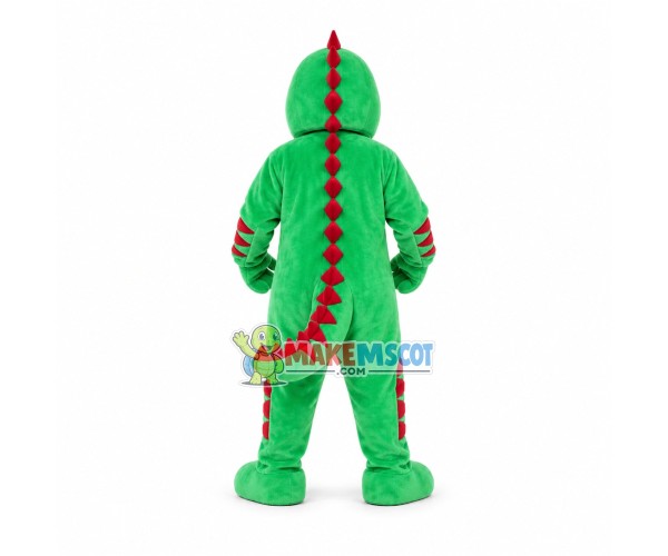 Marching Cautious Dinosaur Mascot Costume Marching Cautious Dinosaur Mascot Costume