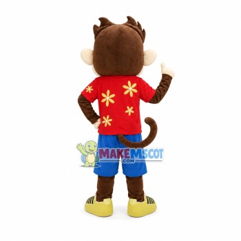 Relaxed Little Monkey Mascot Costume Relaxed Little Monkey Mascot Costume