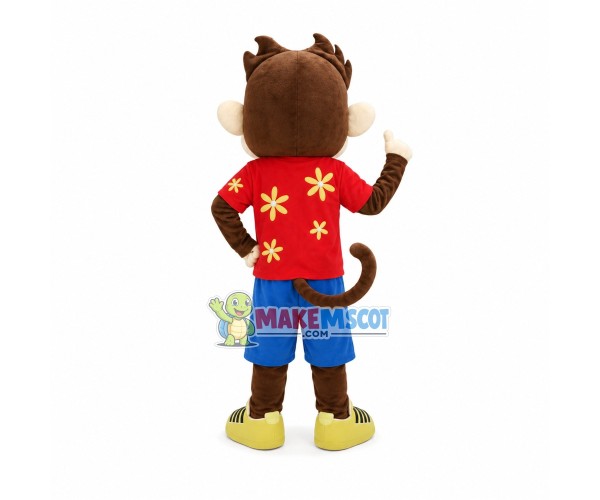 Relaxed Little Monkey Mascot Costume Relaxed Little Monkey Mascot Costume