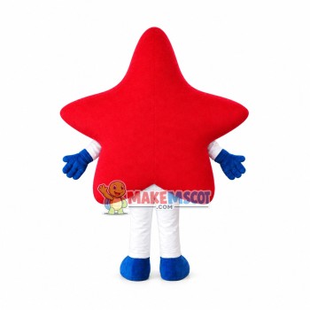 Shiny Red Diamond Star Mascot Costume Shiny Red Diamond Star Mascot Costume