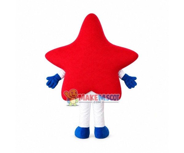Shiny Red Diamond Star Mascot Costume Shiny Red Diamond Star Mascot Costume