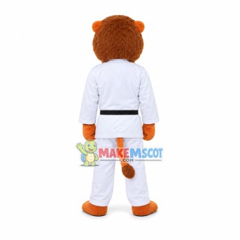 Strong Taekwondo Lion Mascot Costume