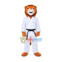 Strong Taekwondo Lion Mascot Costume