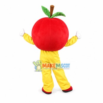 Bright Eyes Red Apple Mascot Cartoon Costume Bright Eyes Red Apple Mascot Cartoon Costume