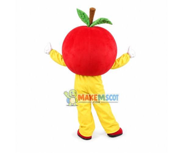Bright Eyes Red Apple Mascot Cartoon Costume Bright Eyes Red Apple Mascot Cartoon Costume