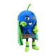 Blueberry With Green Cape Mascot Costume
