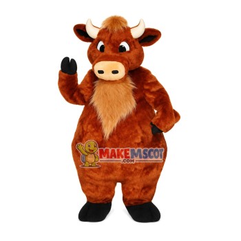 Vigorous Power Buffalo Mascot Costume Vigorous Power Buffalo Mascot Costume