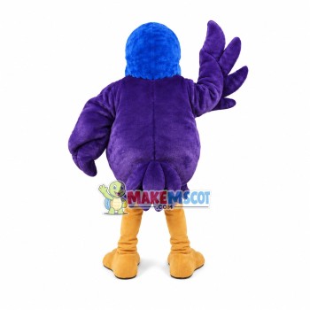 Purple Big Belly Bird Mascot Costume