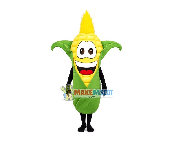 Funny Face Cartoon Corn Mascot Costume Funny Face Cartoon Corn Mascot Costume