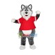 Active Player Gray Wolf Mascot Costume Active Player Gray Wolf Mascot Costume