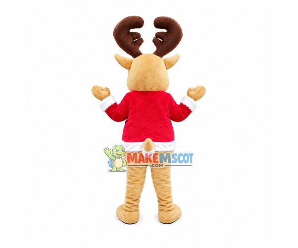 Christmas Elk Mascot Adult Costume Christmas Elk Mascot Adult Costume