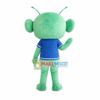 Friendly Green Alien Mascot Costume Friendly Green Alien Mascot Costume