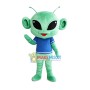 Friendly Green Alien Mascot Costume