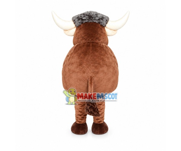 Strong Tibetan Yak Mascot Costume Strong Tibetan Yak Mascot Costume