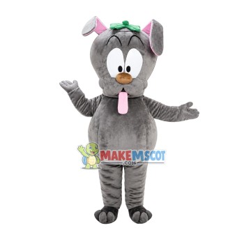 Dumb Rabbit With Long Tongue Mascot Costume Dumb Rabbit With Long Tongue Mascot Costume
