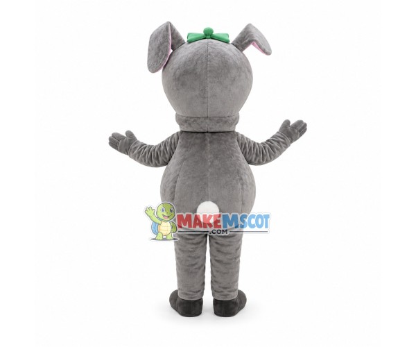 Dumb Rabbit With Long Tongue Mascot Costume