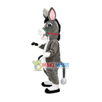 Cozy Little Gray Donkey Mascot Costume Cozy Little Gray Donkey Mascot Costume