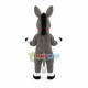 Cozy Little Gray Donkey Mascot Costume Cozy Little Gray Donkey Mascot Costume