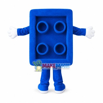 Blue Plastic Mould Mascot Costume