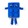 Blue Plastic Mould Mascot Costume