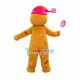 Christmas Candy Gingerbread Man Mascot Costume Christmas Candy Gingerbread Man Mascot Costume