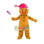 Christmas Candy Gingerbread Man Mascot Costume