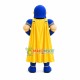 Blue Muscle Spartan Mascot Costume