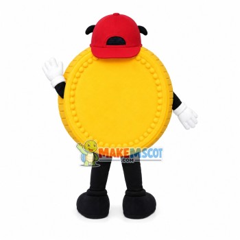 Sunglasses Dollar Coin Mascot Costume
