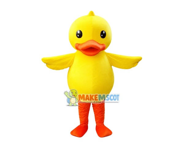 Little Yellow Duck Mascot Costume Little Yellow Duck Mascot Costume