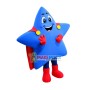Blue Star In The Boots Mascot Cartoon Costume