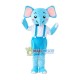 Sky Blue Little Cartoon Elephant Mascot Costume Sky Blue Little Cartoon Elephant Mascot Costume