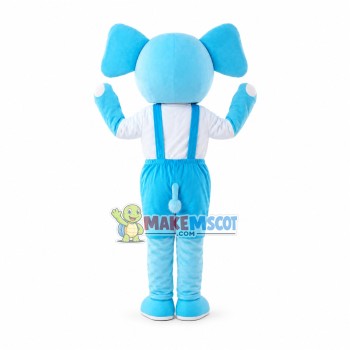 Sky Blue Little Cartoon Elephant Mascot Costume Sky Blue Little Cartoon Elephant Mascot Costume