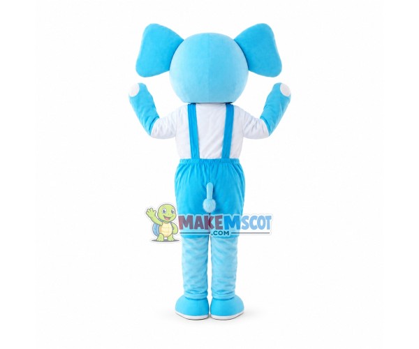 Sky Blue Little Cartoon Elephant Mascot Costume Sky Blue Little Cartoon Elephant Mascot Costume