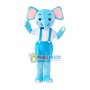 Sky Blue Little Cartoon Elephant Mascot Costume