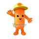 Ham Sausage With Sun Hat Mascot Costume Ham Sausage With Sun Hat Mascot Costume