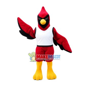 Big Eagle In The Tight Vest Mascot Costume