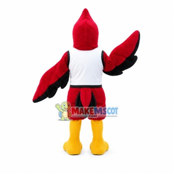 Big Eagle In The Tight Vest Mascot Costume Big Eagle In The Tight Vest Mascot Costume