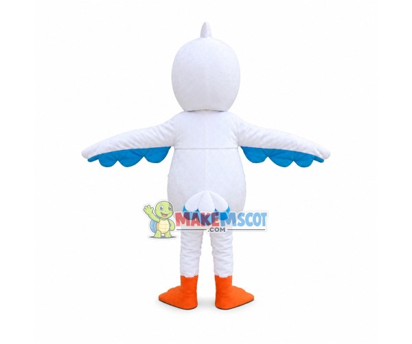 Winking Adult Cartoon Chicken Mascot Costume Winking Adult Cartoon Chicken Mascot Costume