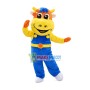 Delighted Engineer Calf Mascot Costume