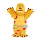 Brown Long Fur Sullivan Mascot Cartoon Costume Brown Long Fur Sullivan Mascot Cartoon Costume