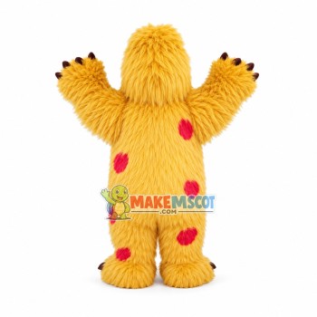 Brown Long Fur Sullivan Mascot Cartoon Costume