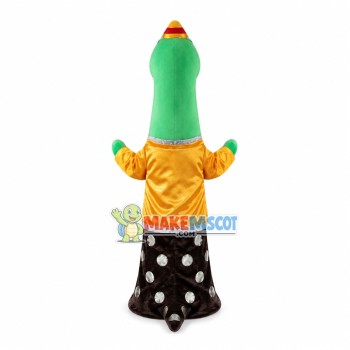 Green Snake Mascot Costume Outfit