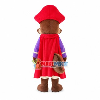 Pirate Chief Chipmunk Mascot Costume Pirate Chief Chipmunk Mascot Costume