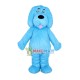 Lively Blue Long Wool Dog Mascot Costume Lively Blue Long Wool Dog Mascot Costume