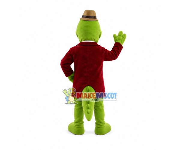 Detective Crocodile Mascot Costume
