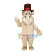 Polite Top Hat Hippo Mascot Costume Polite Top Hat Hippo Mascot Costume