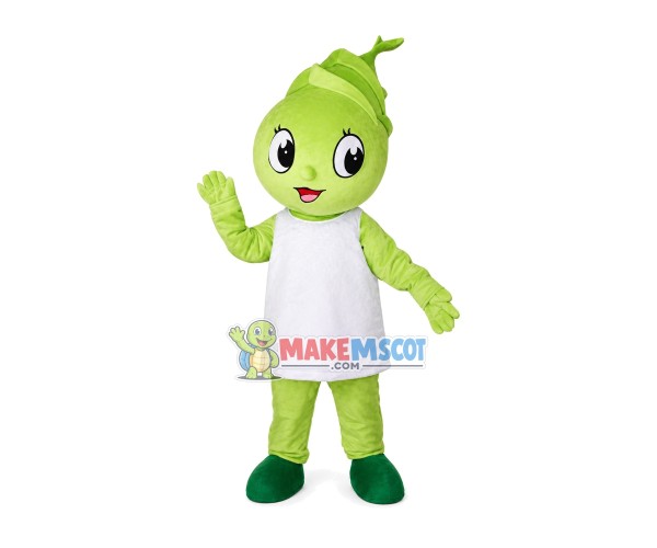 Verdant Bamboo Shoot Cartoon Mascot Costume